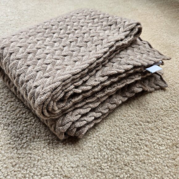 Portolano Thick Oversized Cashmere/Silk/Wool Scarf - Picture 9 of 11